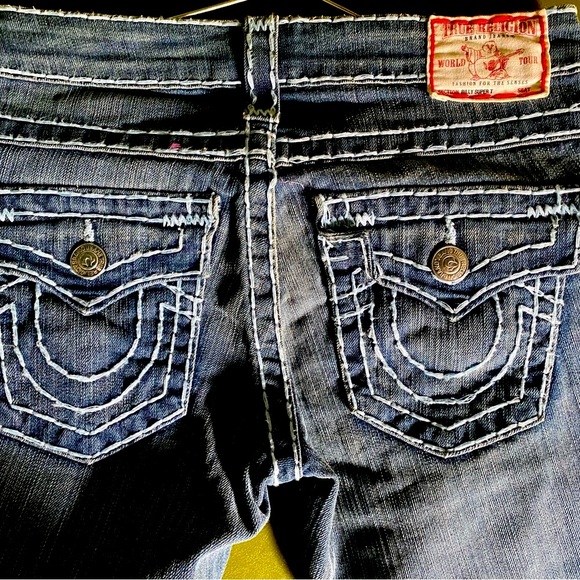 True Religion Ice Wash Straight Leg Jeans - Picture 7 of 14